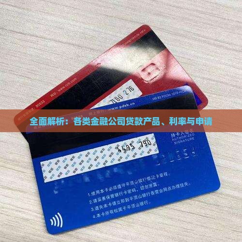 全面解析：各类金融公司贷款产品、利率与申请