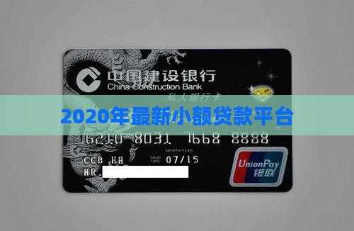 2020年最新小额贷款平台