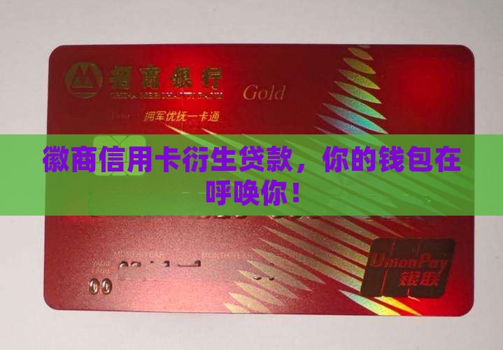 徽商信用卡衍生贷款