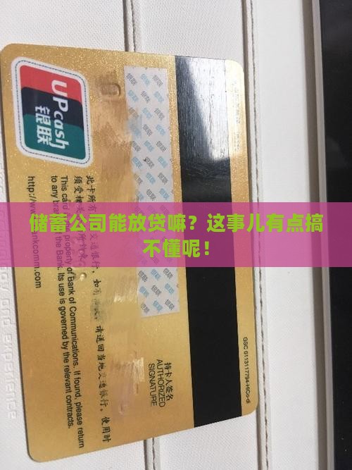 储蓄公司可以发放贷款吗