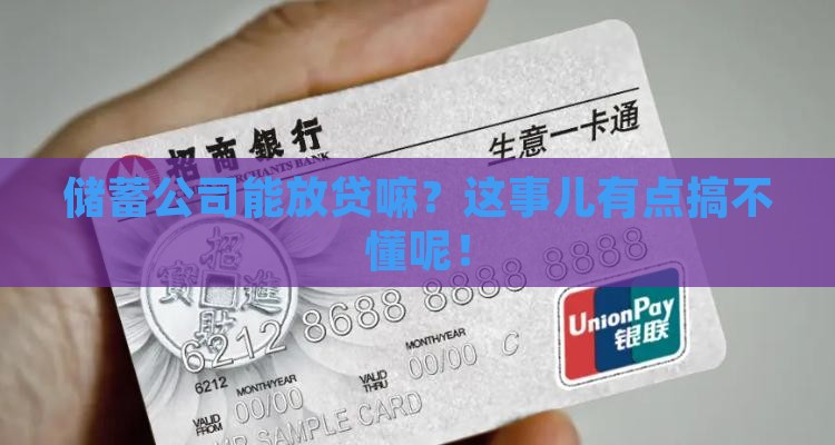 储蓄公司可以发放贷款吗