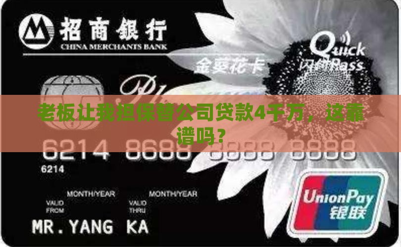 替公司贷款4千万