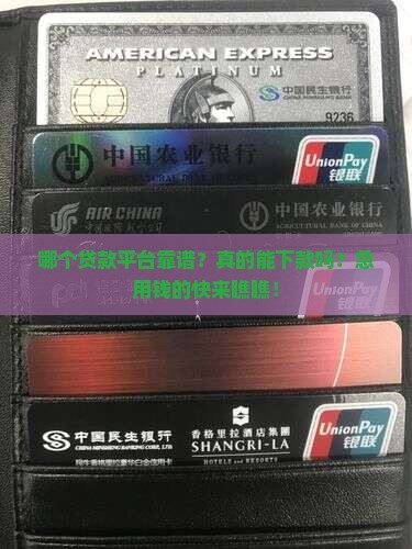 什么贷款平台一定能下款
