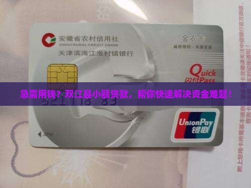 双江县小额贷款