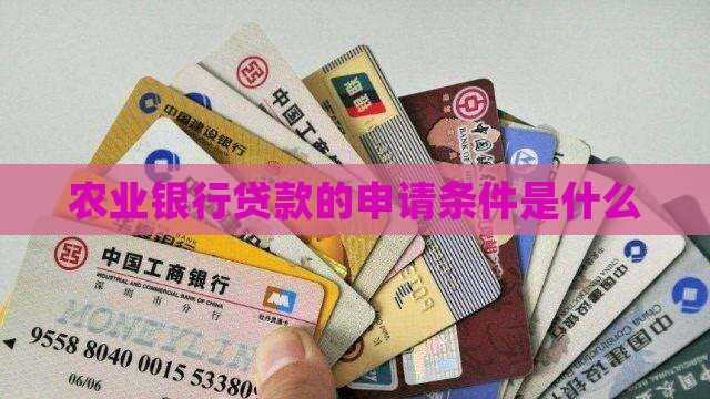农业银行是否有贷款资格