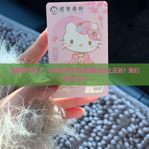小米贷款不让线上还了