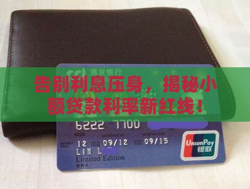 小额贷款利率限额
