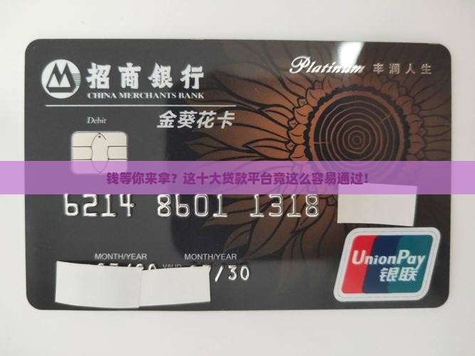 十大最容易贷款的平台