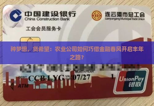 农业公司申请贷款流程