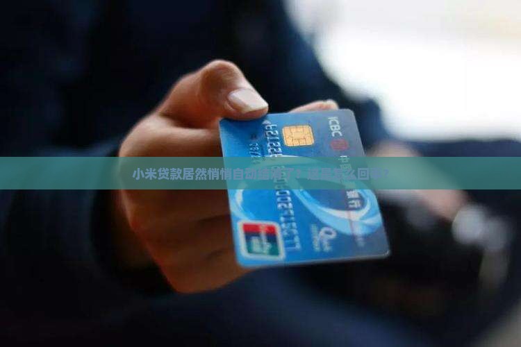 小米贷款自动结清了 小米贷款自动结清了