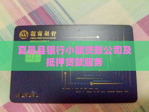 夏邑县银行小额贷款