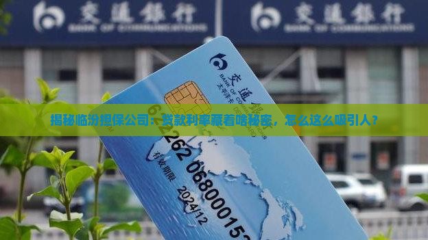临汾担保公司贷款利率