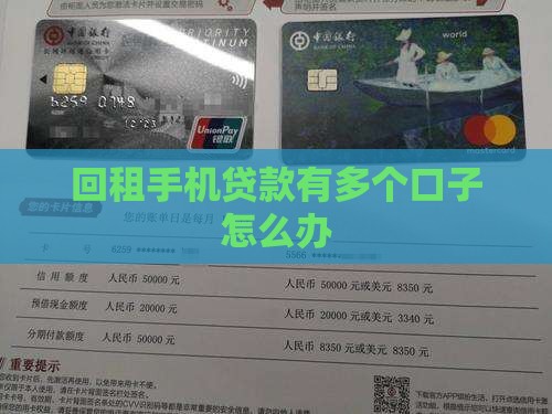 回租手机贷款有多个口子