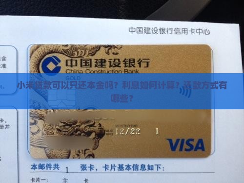 小米贷款可以只还本金吗