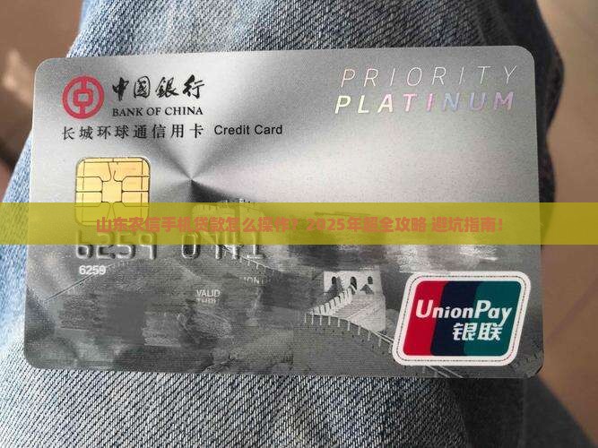 山东农信手机贷款流程