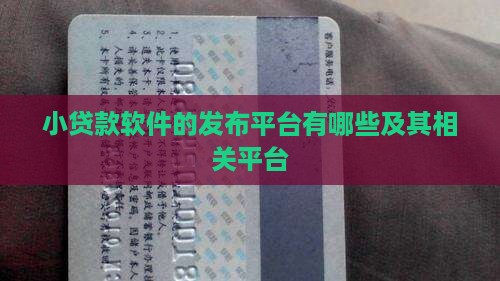小贷款软件的发布平台
