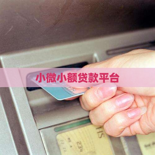 小微分期贷款平台 小微分期贷款平台