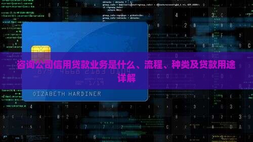 咨询公司信用贷款业务