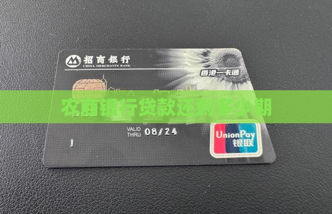 农商银行贷款还剩多少期