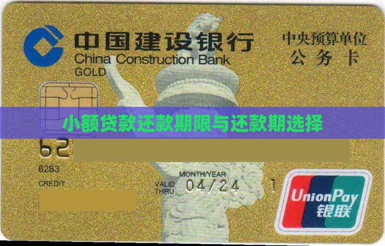 小额贷款还款期限选择
