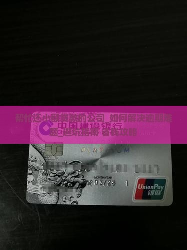 帮忙还小额贷款的公司