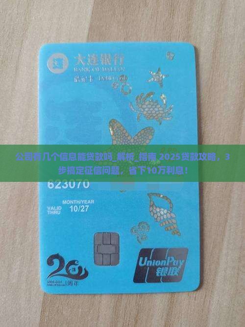 公司有几个信息能贷款吗