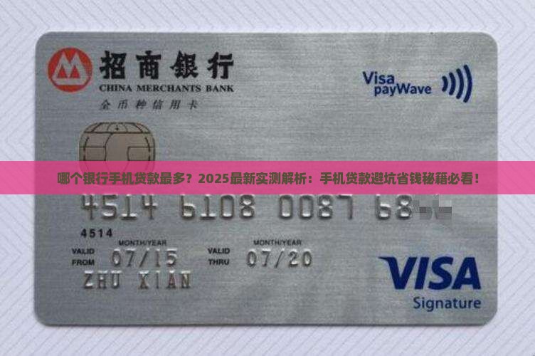 哪个银行手机贷款最多