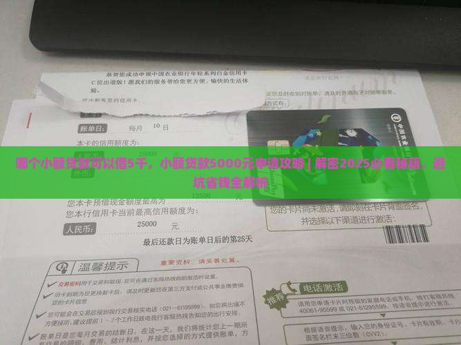 哪个小额贷款可以借5千