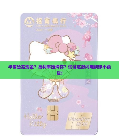 半夜快速到账的小额贷款