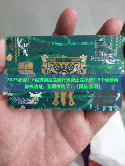 e招贷属于银行贷款还是小贷呢