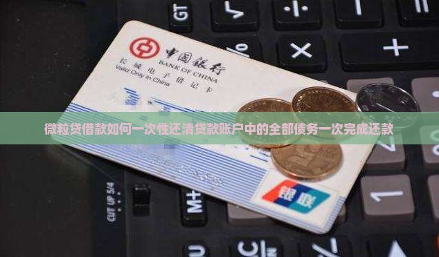 微粒贷借款如何一次性还清贷款账户中的全部债务一次完成还款