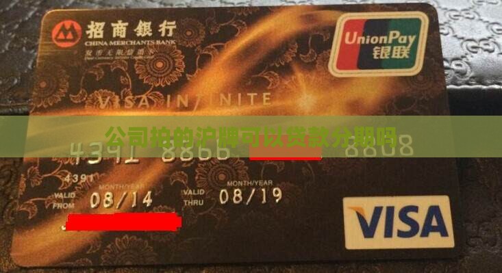 公司拍的沪牌可以贷款分期吗