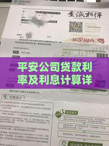平安公司贷款利率及利息计算详解