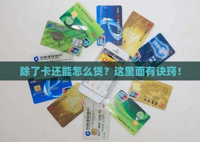 只有卡能贷款吗怎么贷