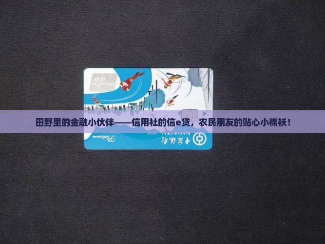 农村信用社贷款信e贷