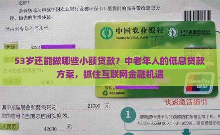 53岁能做哪些小额贷款