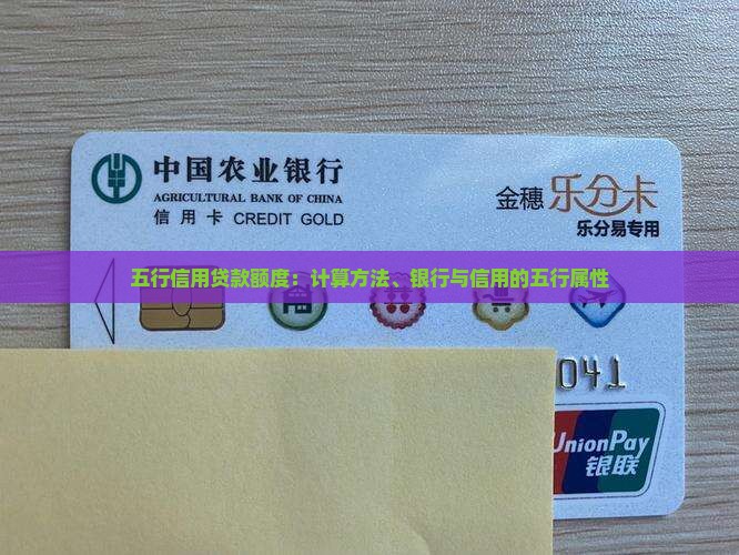 五行信用贷款额度