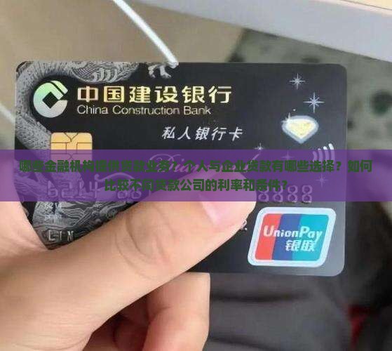 哪个公司有贷款业务