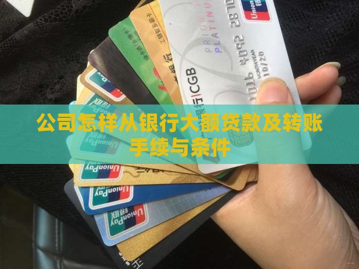 公司怎样从银行大额贷款