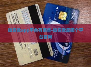 微贷款app平台有哪些
