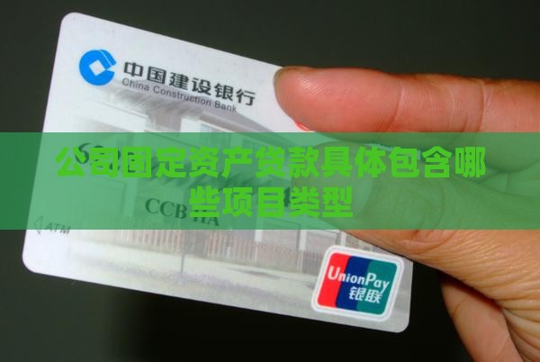 公司固定资产贷款包括