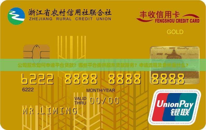 公司股东申请平台贷款