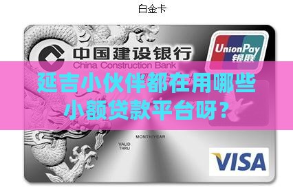 延吉小额贷款有哪些平台