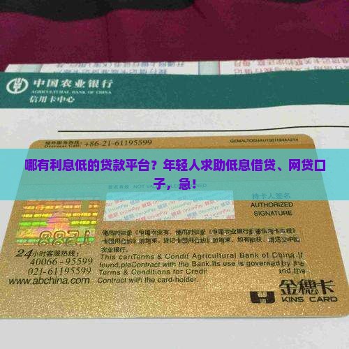 哪有利息低的贷款平台
