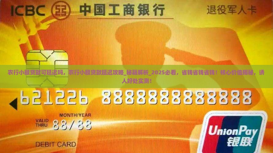 农行小额贷款可延迟吗