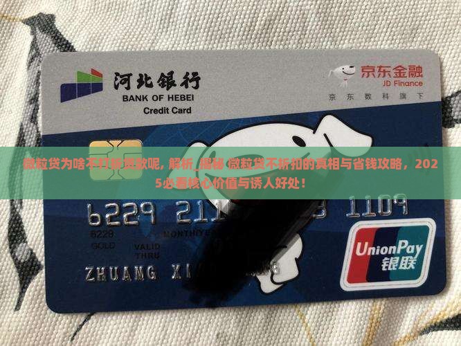 微粒贷为啥不打折贷款呢