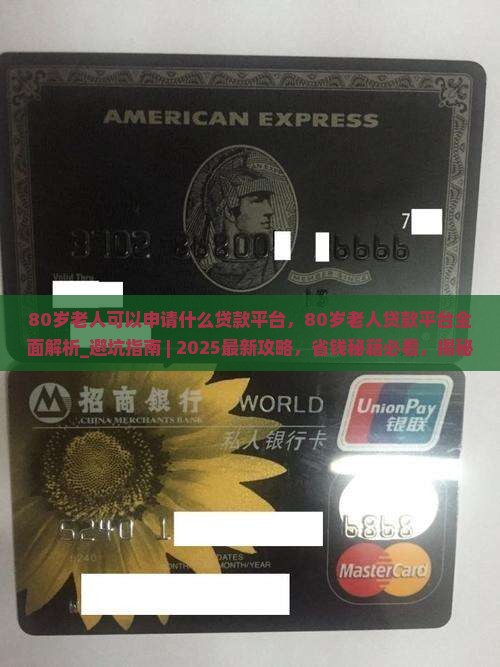 80岁老人可以申请什么贷款平台