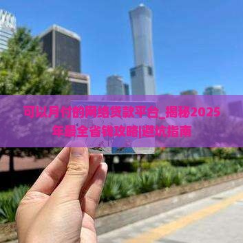 可以月付的网络贷款平台
