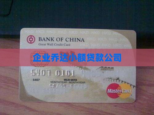 乔达小额贷款