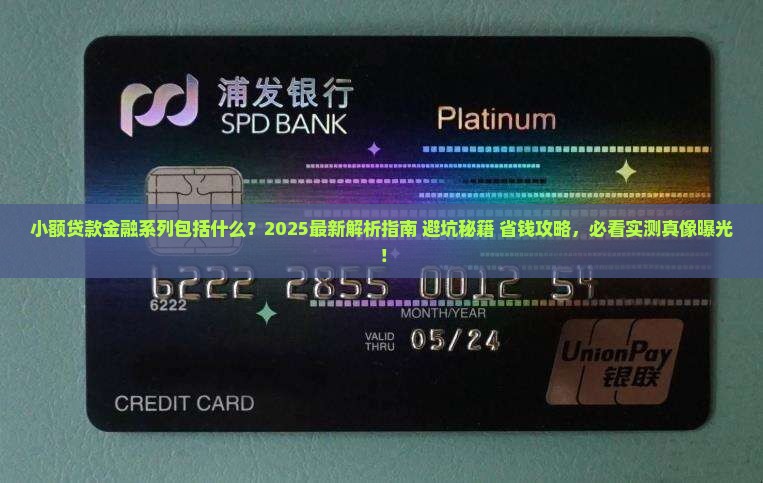 小额贷款金融系列包括